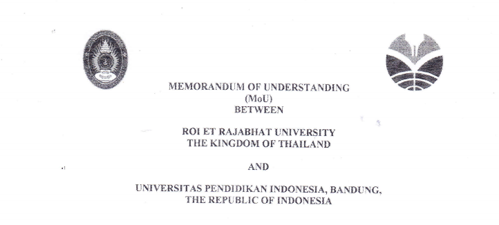 Mou antara Roi Et Rajabhat University, The Kingdom of Thailand dan UPI Indonesia